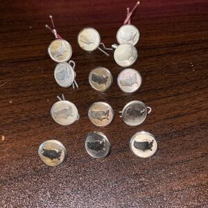VINTAGE RARE Waterbury, Connecticut company, United States Silver tone u